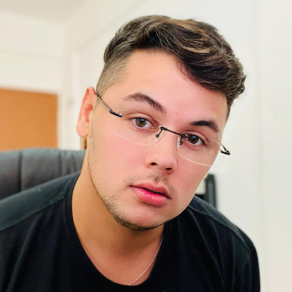 Armação de Óculos Retangular Flutuante Sem Aro Wingback Preto